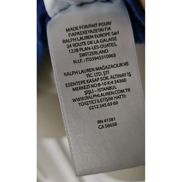 Polo Ralph Lauren Polo Bear Womens M Fleece Hoodie Sweatshirt Royal Blue Flaw - Picture 4 of 7